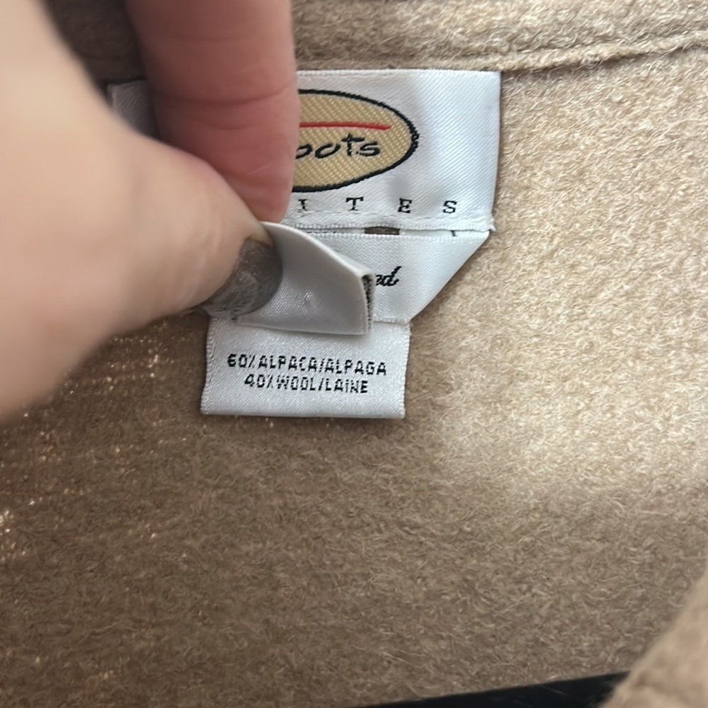 Talbots Camel Wool Chore Jacket - Picture 3 of 4
